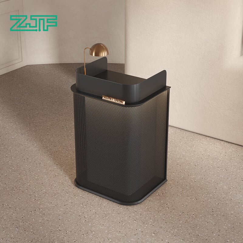 Contemporary Metal Reception Desk Design
