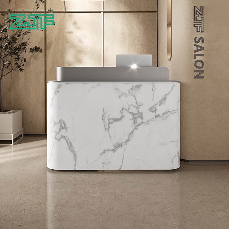 Marble Reception Desk for Upscale Interiors