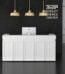 White U Shaped Desk for Compact Areas