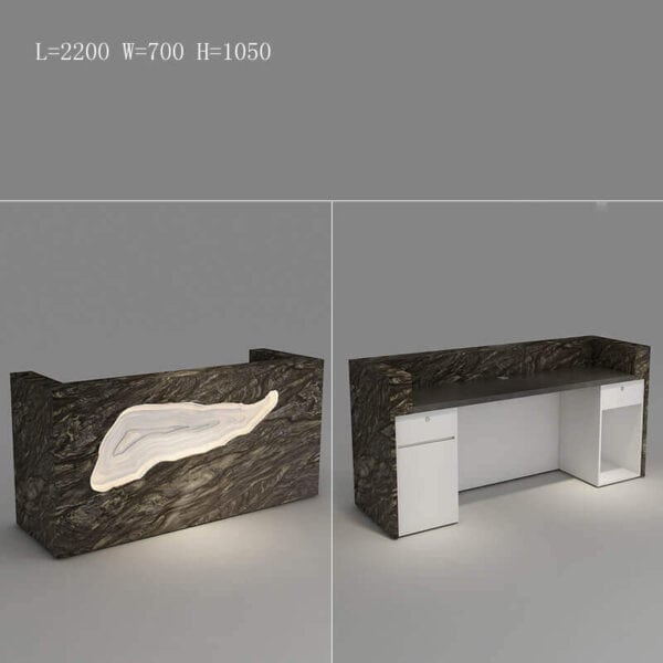 Wood Reception Desk for Contemporary Interiors